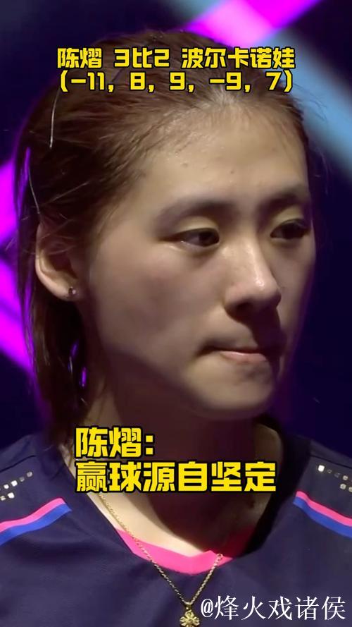 WTT蒙彼利埃冠军赛：陈熠3-2险胜 晋级女单八强